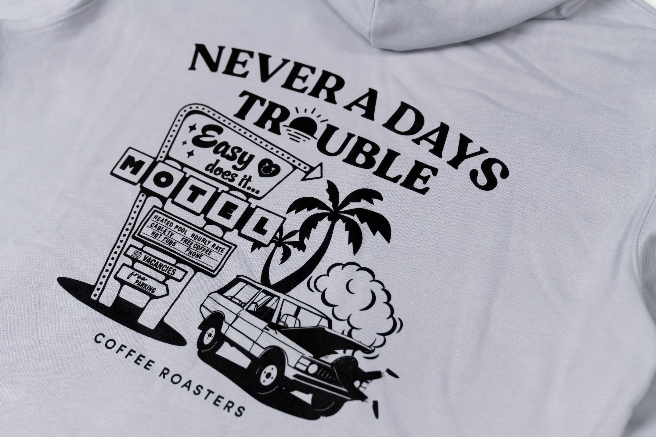 NEVER A DAYS TROUBLE Stanley Stella Hoodie LILAC